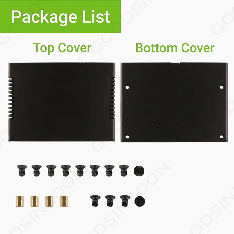 Caixa de metal Radxa ROCK 5B+ - Escudo protetor de alumínio com compatibilidade total para ROCK 5B+