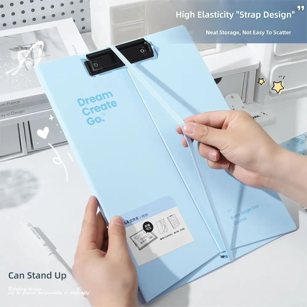 Simple Dual Use A4 File Folder Vertical/Horizontal Use Student Writing Pad Contract Folder Students