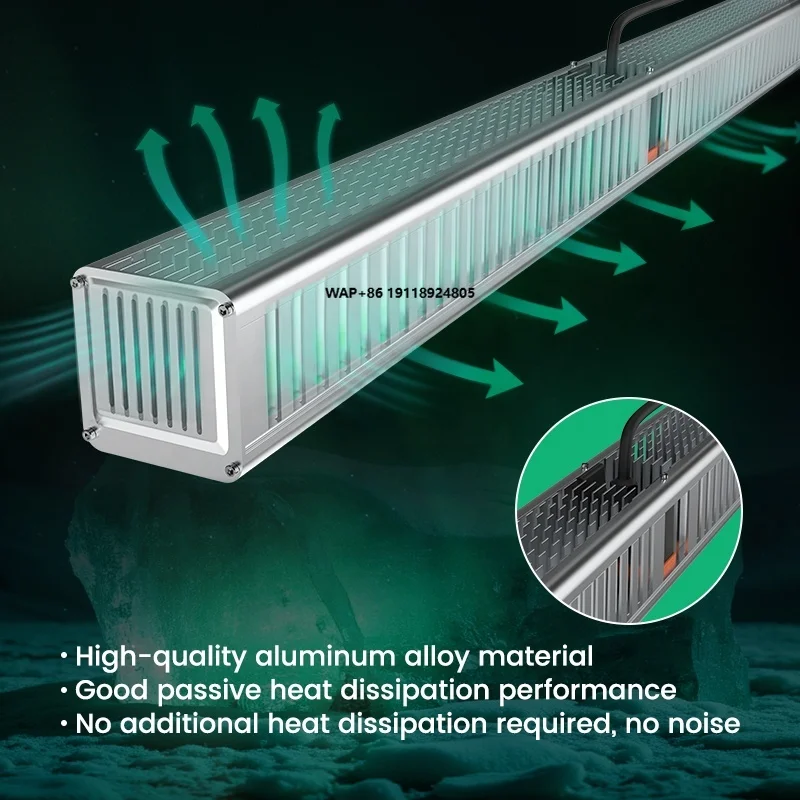 

Светодиодный фитосветильник 600 Вт с полным спектром, настраиваемый спектр для теплиц, подвесной, для томатов, огурцов, цветов