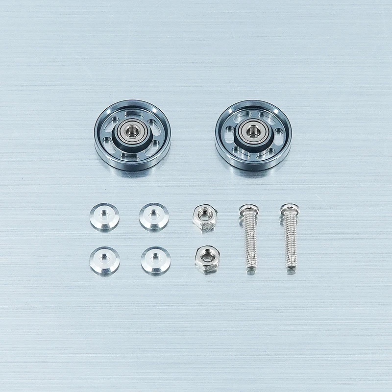 Homemade Mini 4WD 13mm Aluminum Alloy Ball Bearing Roller Colorful light weight Roller 15437