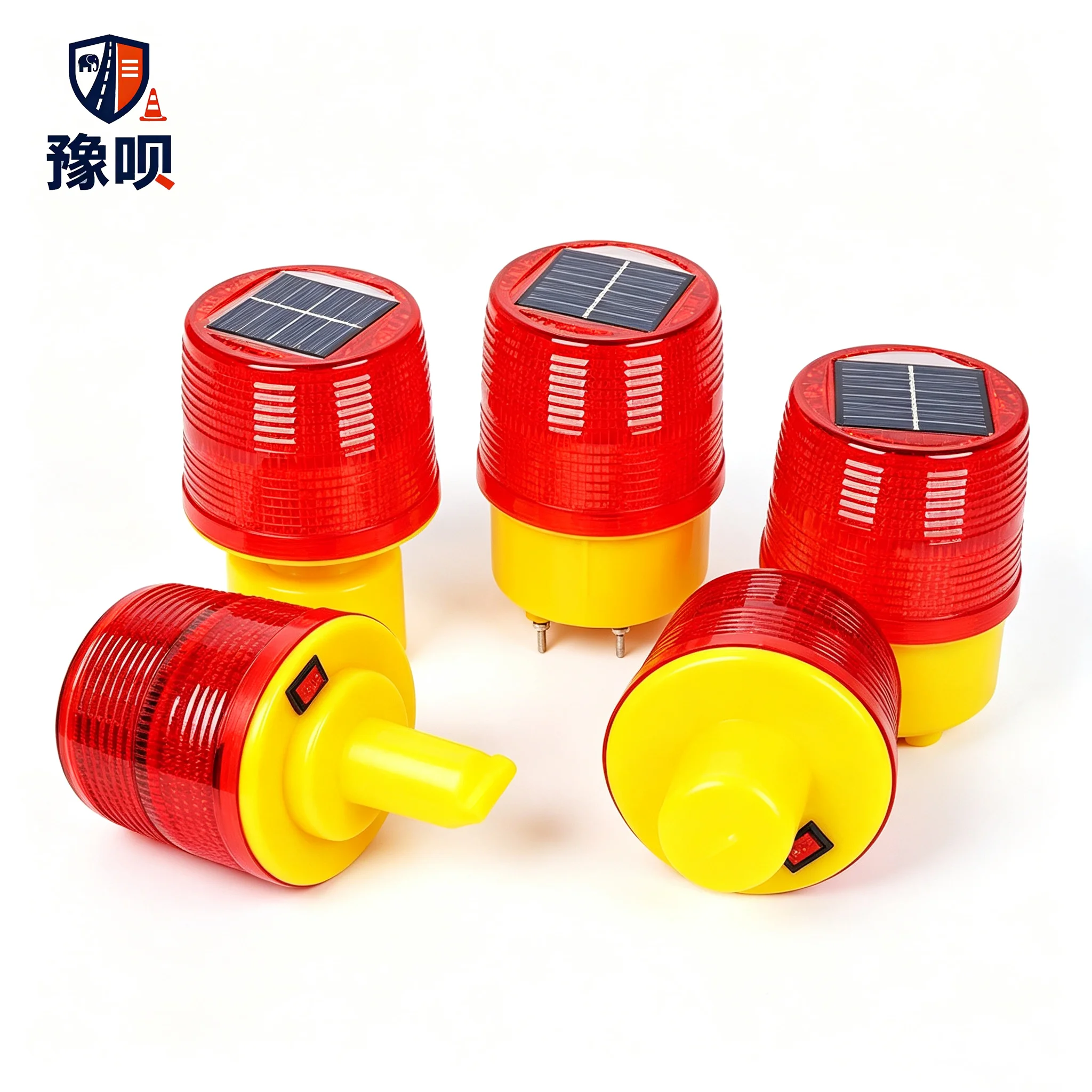Solar LED Emergency Light Solar Traffic Tower Crane Warning Light LED Bulb Lamp For Construction Site Harbor Road Marine Lamp