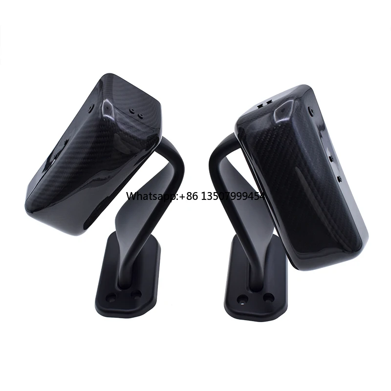 Dry Carbon Fiber Side Mirror Blue Tint Rearview Mirror for 86 Subaru BRZ 2013+