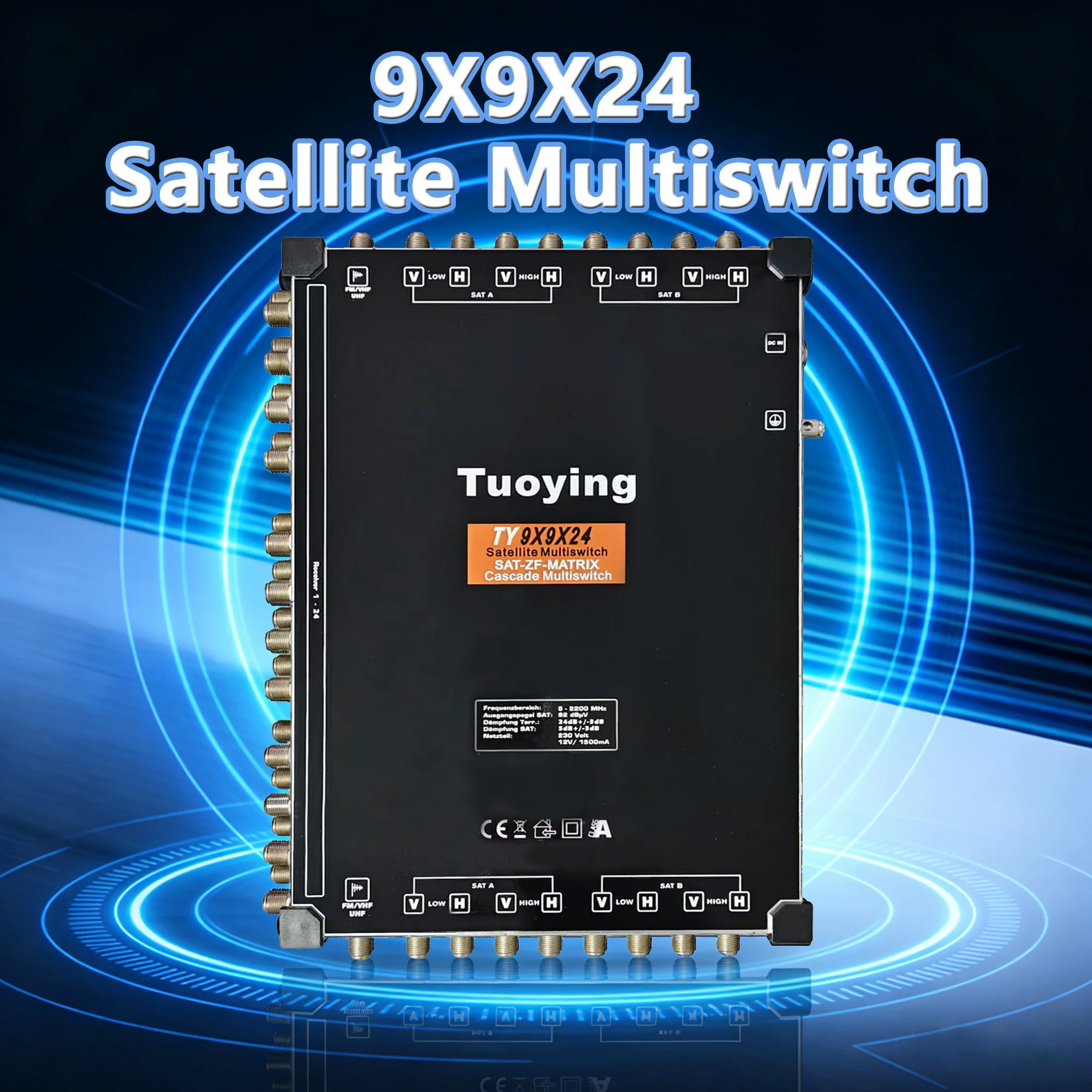 

Мультикоммутатор для спутниковых антенн 9X9X24, SAT-ZF-MATRIXC, каскадный мультикоммутатор