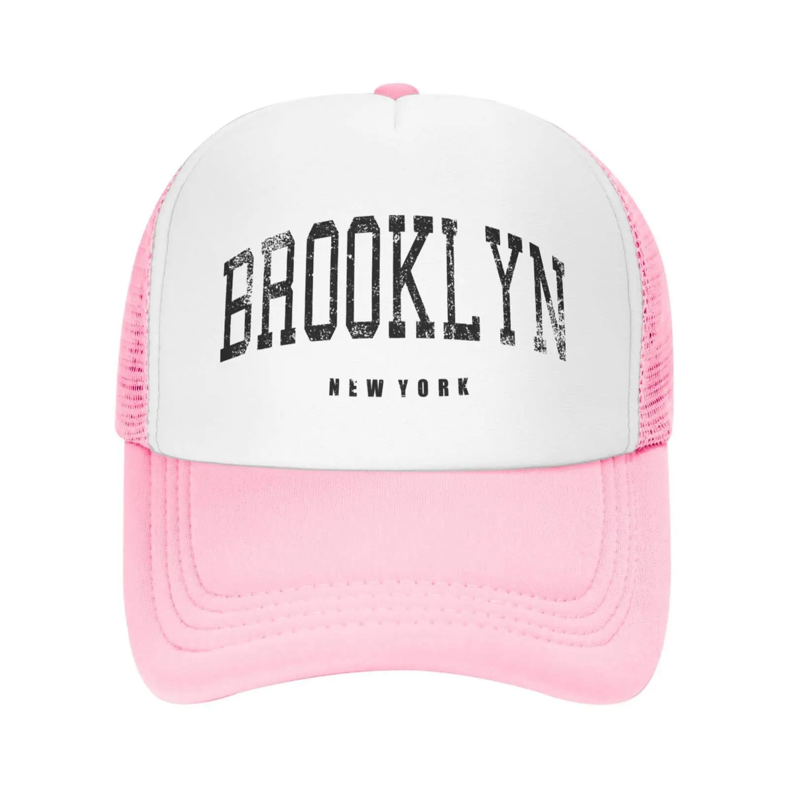 

Vintage Brooklyn Gift for Women Men Gifts Baseball Cap Golf Dad Trucker Hats for Men Women Fishing Hat Summer Hat Pink