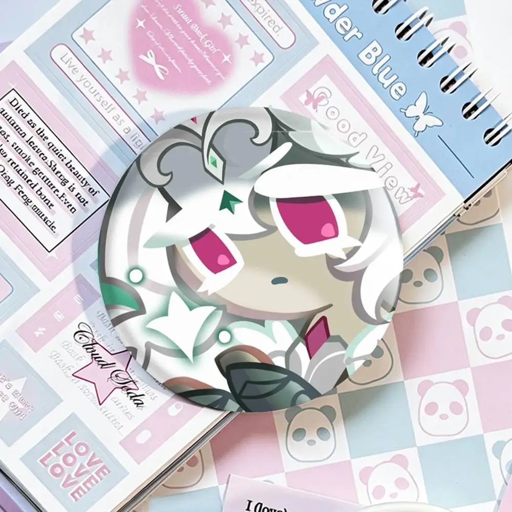 Run Kingdom W-White l-lily C-Cookie Laser Badge Applicable For Backpack Clothes Hats Decor Creative Accessories