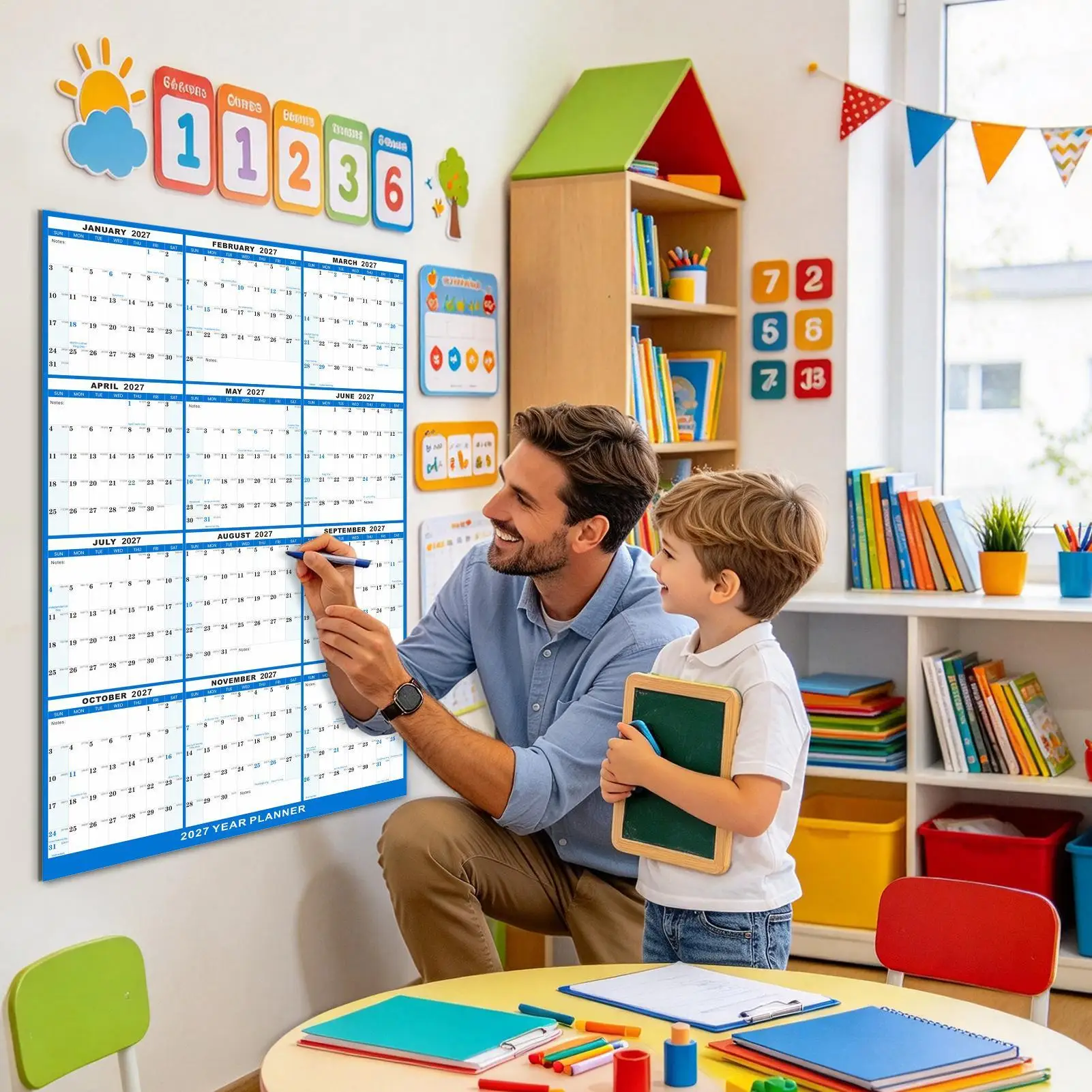 At A Glance 2027 Wall Calendar Large Erasable Laminated Reversible Planner 12 Month Wall Calendar For Organizing Planning