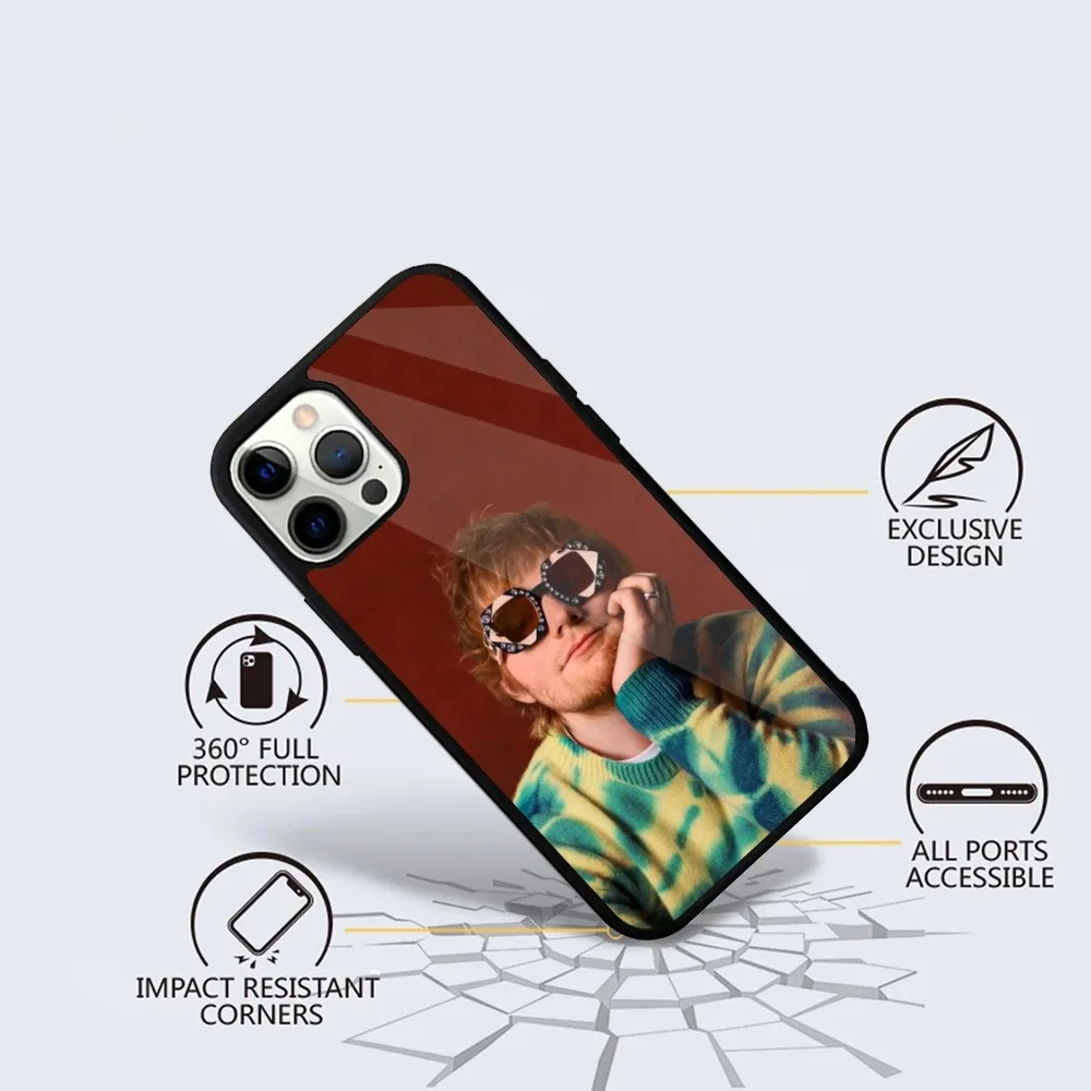 Ed sheeran Singer Phone Case For iPhone 15,14,13,12,11,Plus,Pro,Max Mini Magsafe Magnetic Wireless Charging