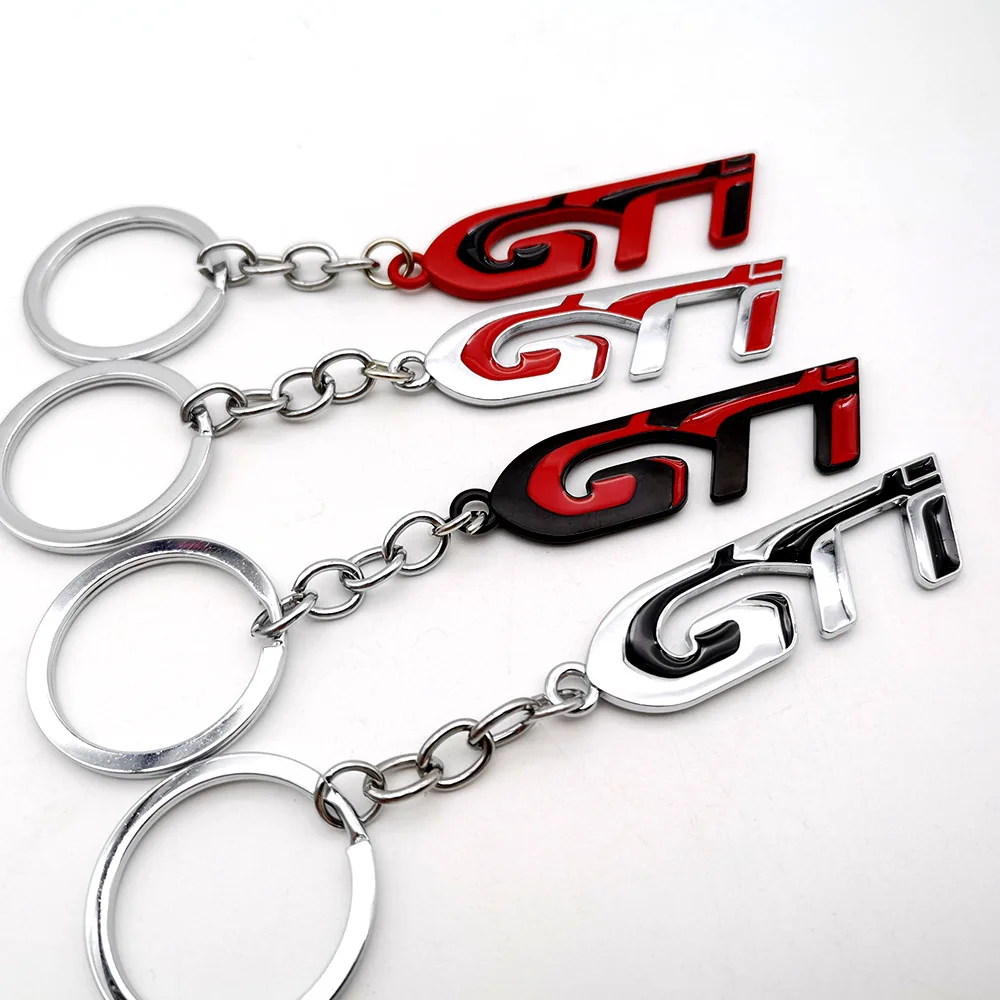 1 unidad de llavero metálico para coche, colgante, soporte para llaves de auto para Peugeot GTI 406 405 205 3008 206 5008 308 208 408 508 407 107 307