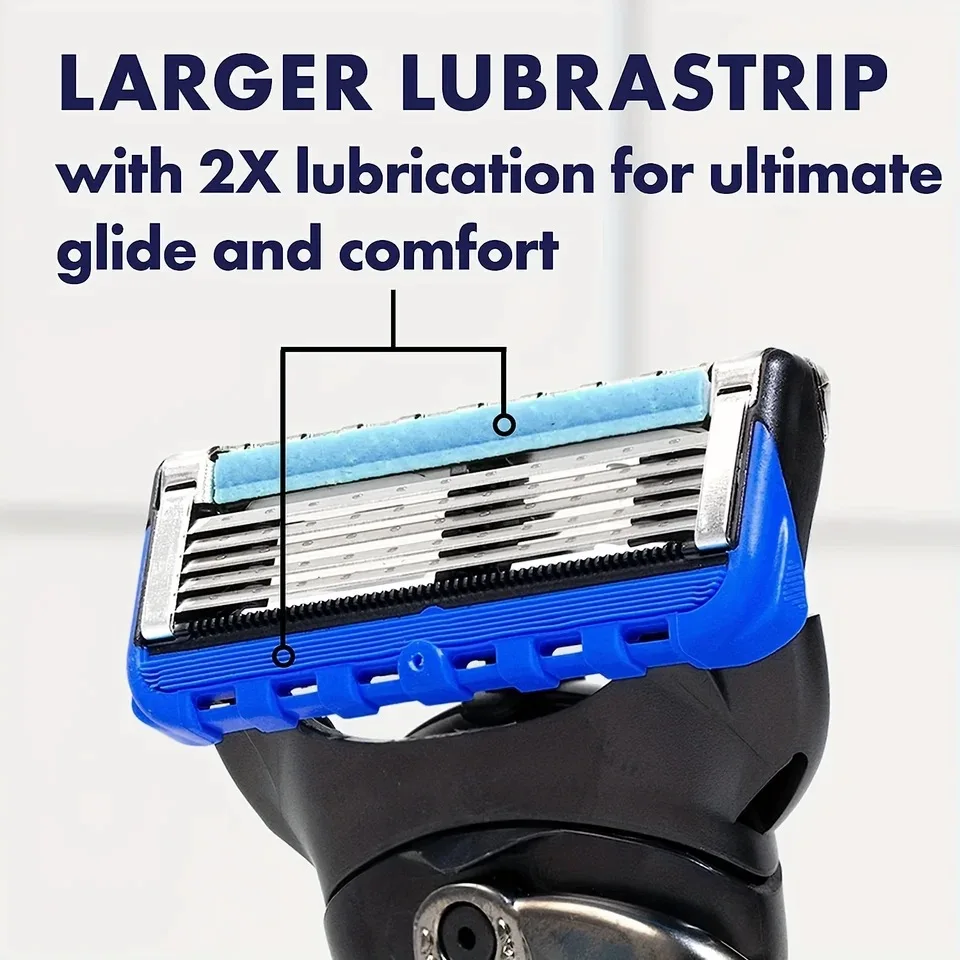 Retro Stainless Steel Manual Shaver with 5-Layer Razor Blade Reusable Wet Shaving Scratch Resistant Hair Removal Tool image 6