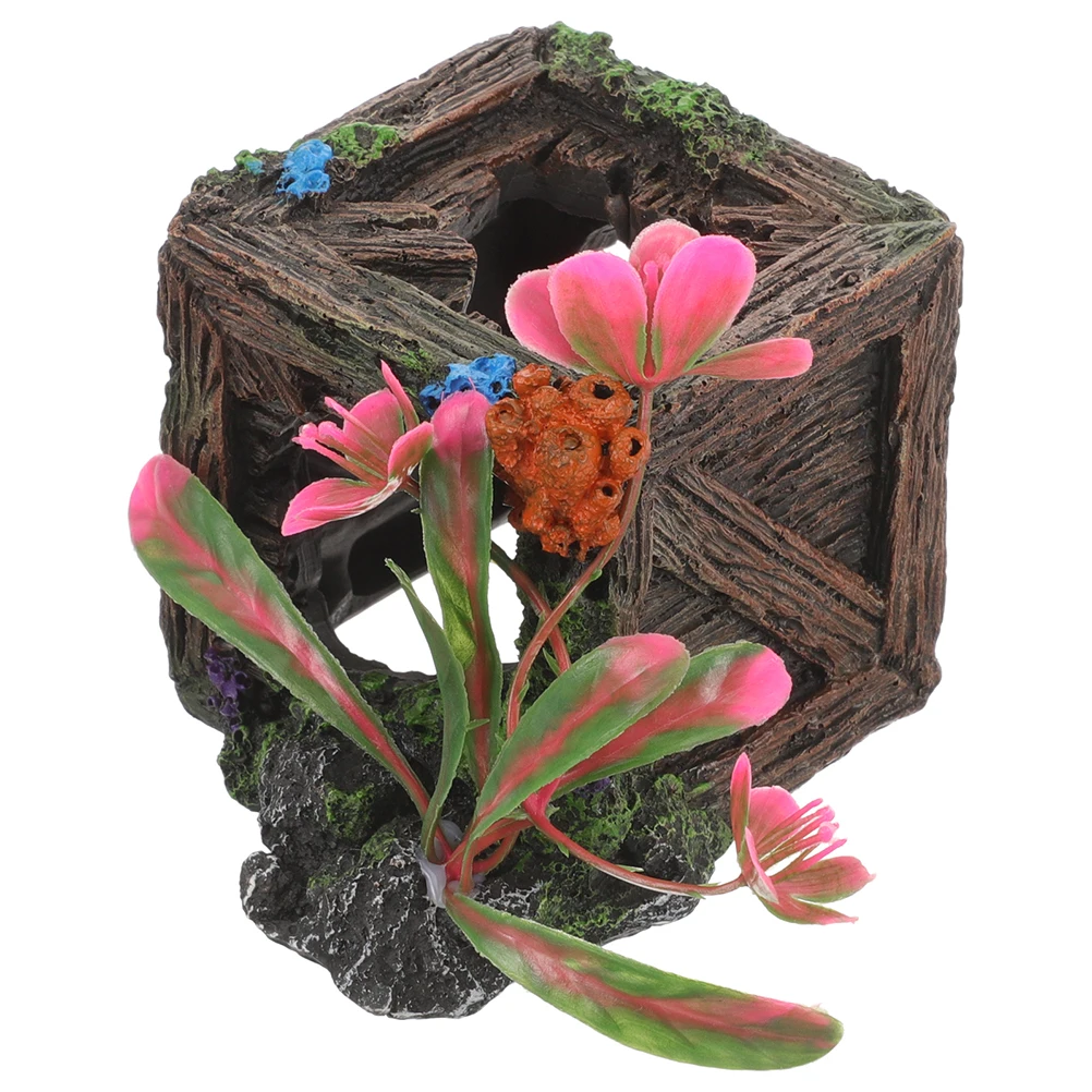 

Small Resin Betta Fish Hideout Aquarium Decoration Fish Tank Cave Resin Ornament Shelter Aquarium Cave Home Decor