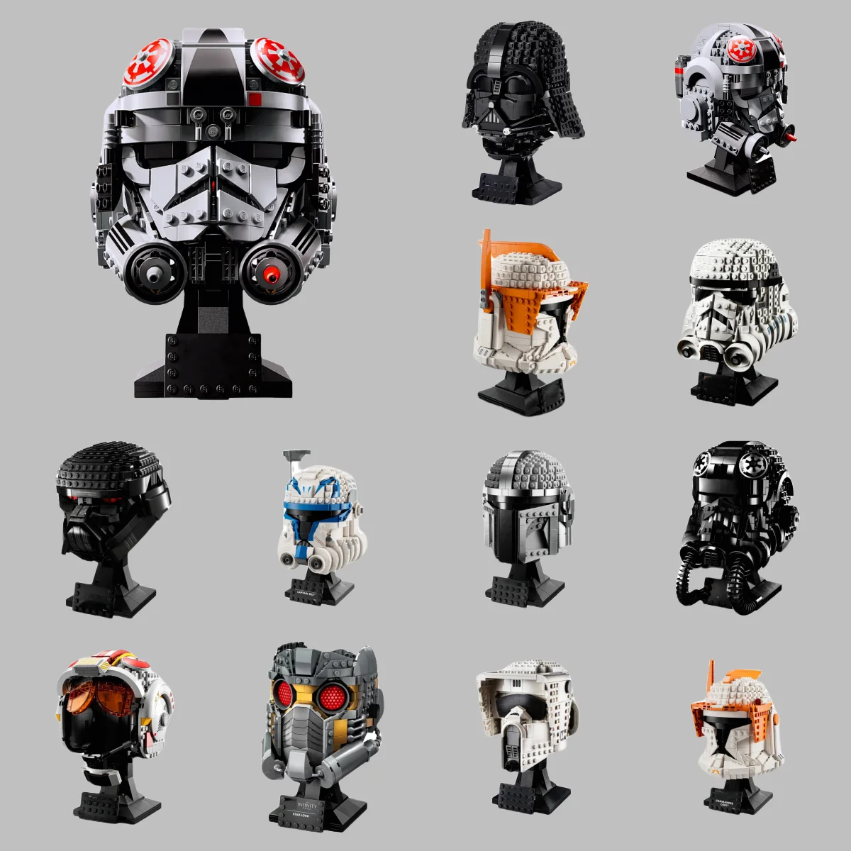 75274 75304 Stormtrooper TIE pilote de chasse dark vador Kylo Ren AT-AT pilote casque blocs de construction briques jouets de noël cadeaux