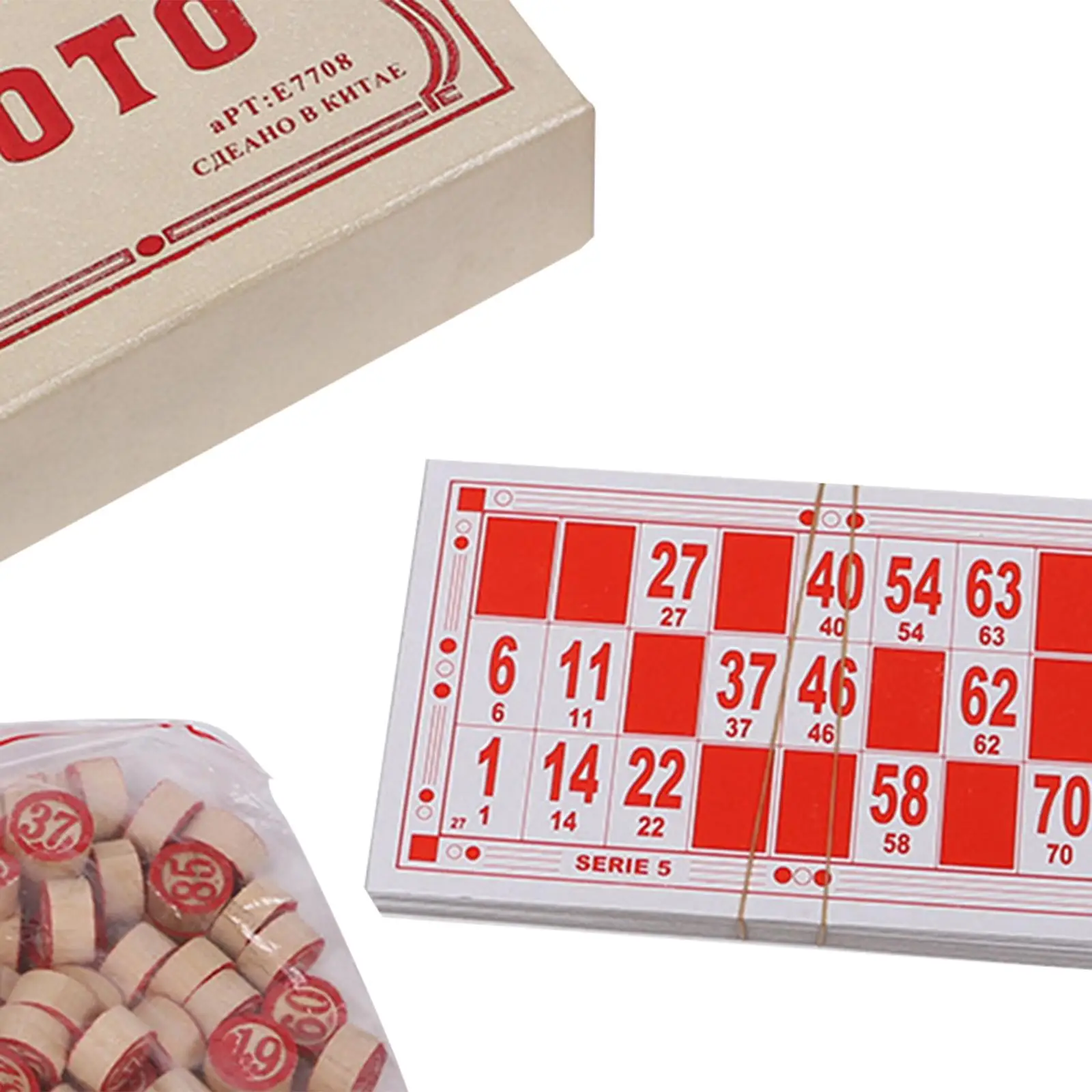 لعبة بينغو اللوحية لعبة رقعة الشطرنج الروسية للسفر العائلي للأطفال والكبار