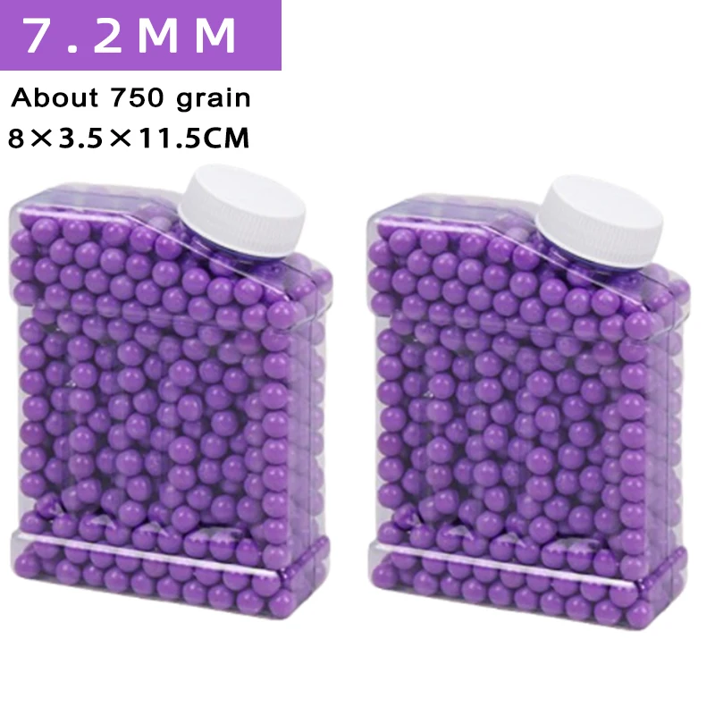 

Purple 7-8mm Hard Plastic BB Hard Pellets, Non-toxic Safe Bullets for Kids Toy Gun Outdoor Shooting 19R
