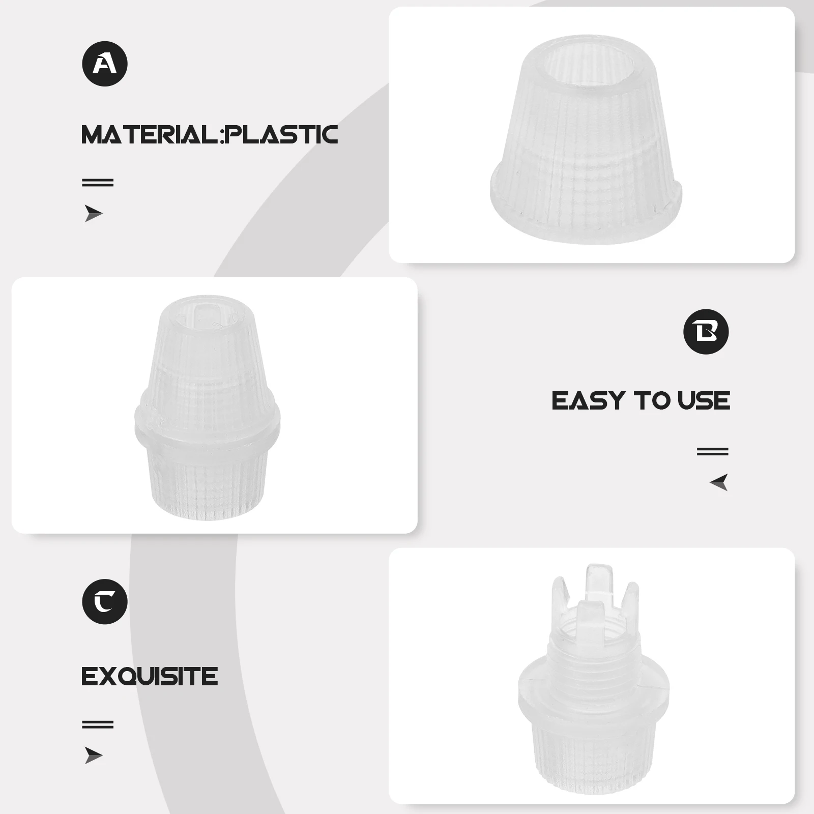 

100pcs Locking Cable Gland Connector Electrical Cord Grip Fixing Clamp For Pendant Lights Power Cords M10 Thread Plastic