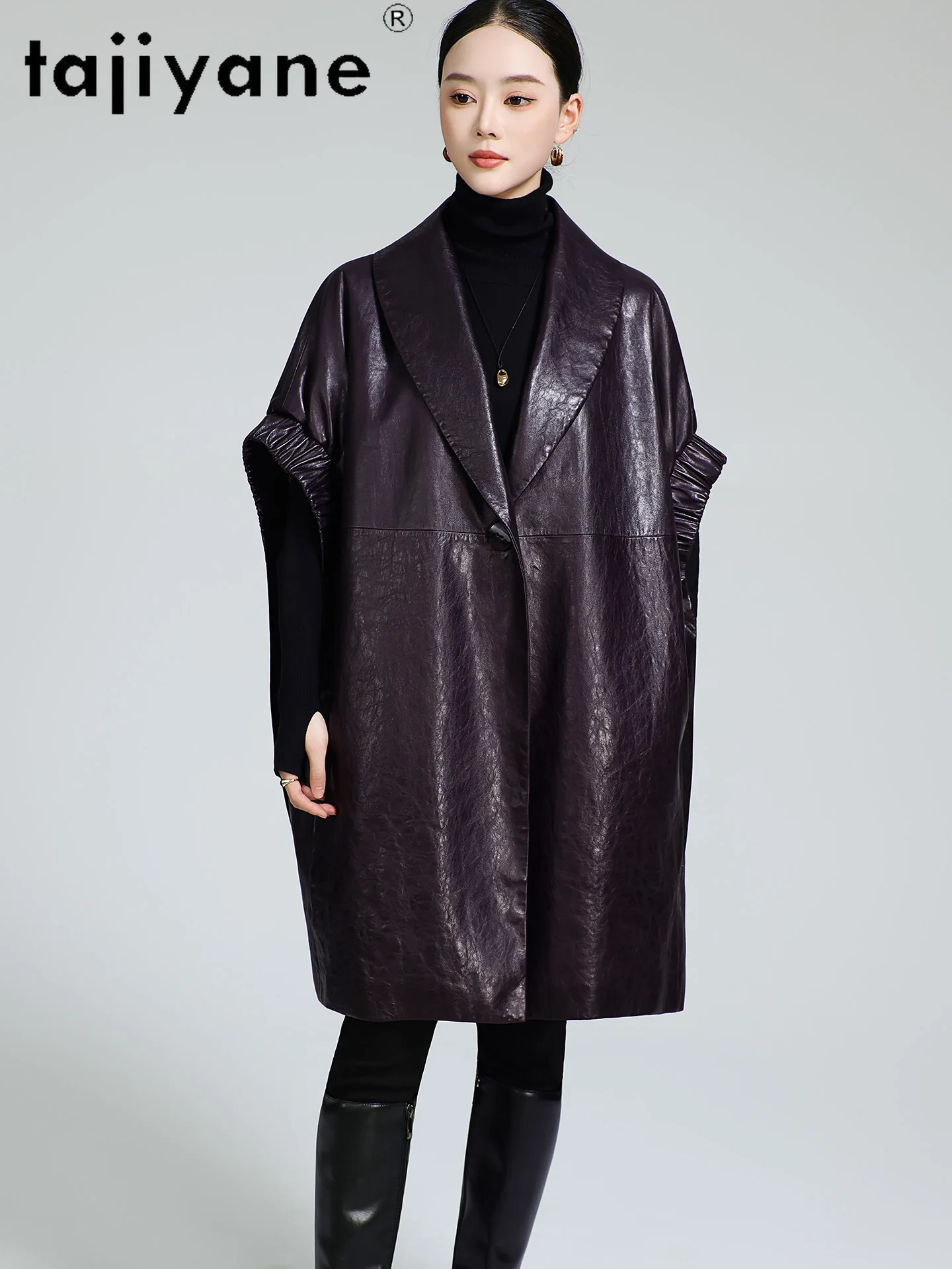 TAJIYANE 100% Genuine Leather Jacket Woman Luxury Sleeveless Sheepskin Vest White Duck Down Coat Winter Clothes Women 2025 신상아우터