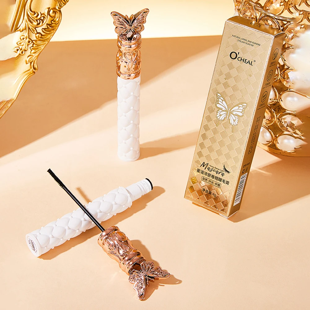 Mascara impermeabile Nero Allungamento Curling per ciglia spesse naturali Mascara arricciati volume per donne e ragazze