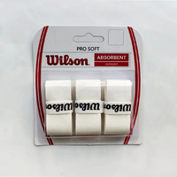 3 Pieces Original wilson Overgrip Anti Slip Tennis Racket Sweatband Grips Padel Shock Absorption Grip Tape Training Accessories