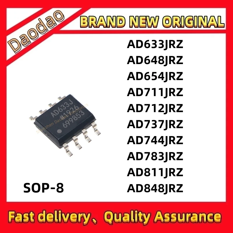 Quality New AD633JRZ AD648JRZ AD654JRZ AD711JRZ AD712JRZ AD737JRZ AD744J783JRZ AD811JRZ AD848JRZ IC MCU chip SOP-8