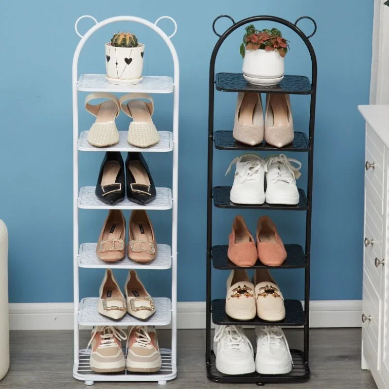 Nordic Shoe Rack Simple Door Household Dormitory Small Narrow Shoe Rack Saving Space Shoes Cabinet Storage Living Room Furniture image 6