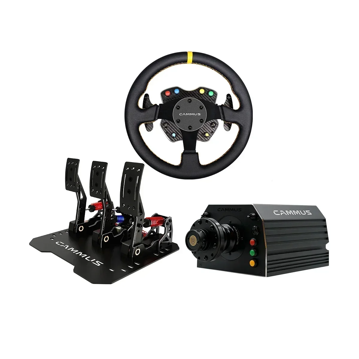 Steering Wheel Gaming Car Sim Racing Driving Force Simulator Direct Drive Wheelbase With Pedals For PC