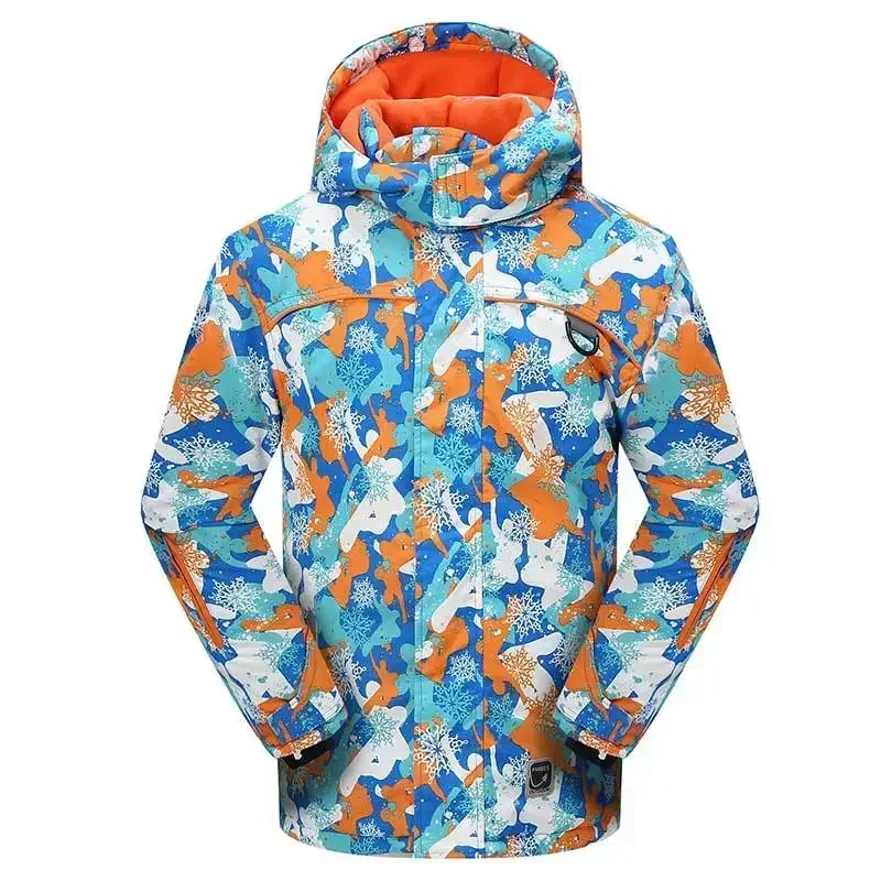 Snow Clothing Kids Windproof Snowboard Jackets Sports Winter Skiing Jackets Children Warm Tops 2025 Waterproof Ski Hoodie Coats