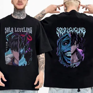솔로 레벨링 동상 셔츠 셔츠 성주식 jinwoo 셔츠 애니메이션 그래픽 티 애니메이션 고품질면 티셔츠 셔츠 탑 스트리트웨어 12 최고의 판매 Miku Lanyard -№8