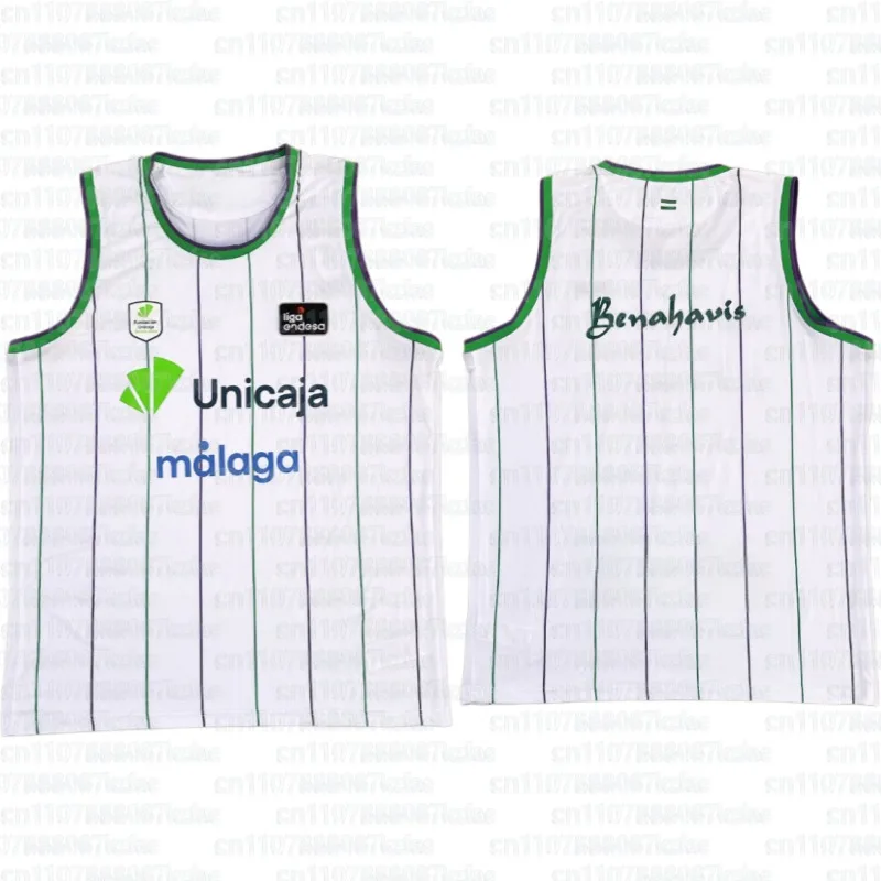 Spanish Basketball 2026 Basketball Sports Tank Top Baloncesto M Á Laga Basketball Shirt Set Kendrick Perry 55 Shirt Set