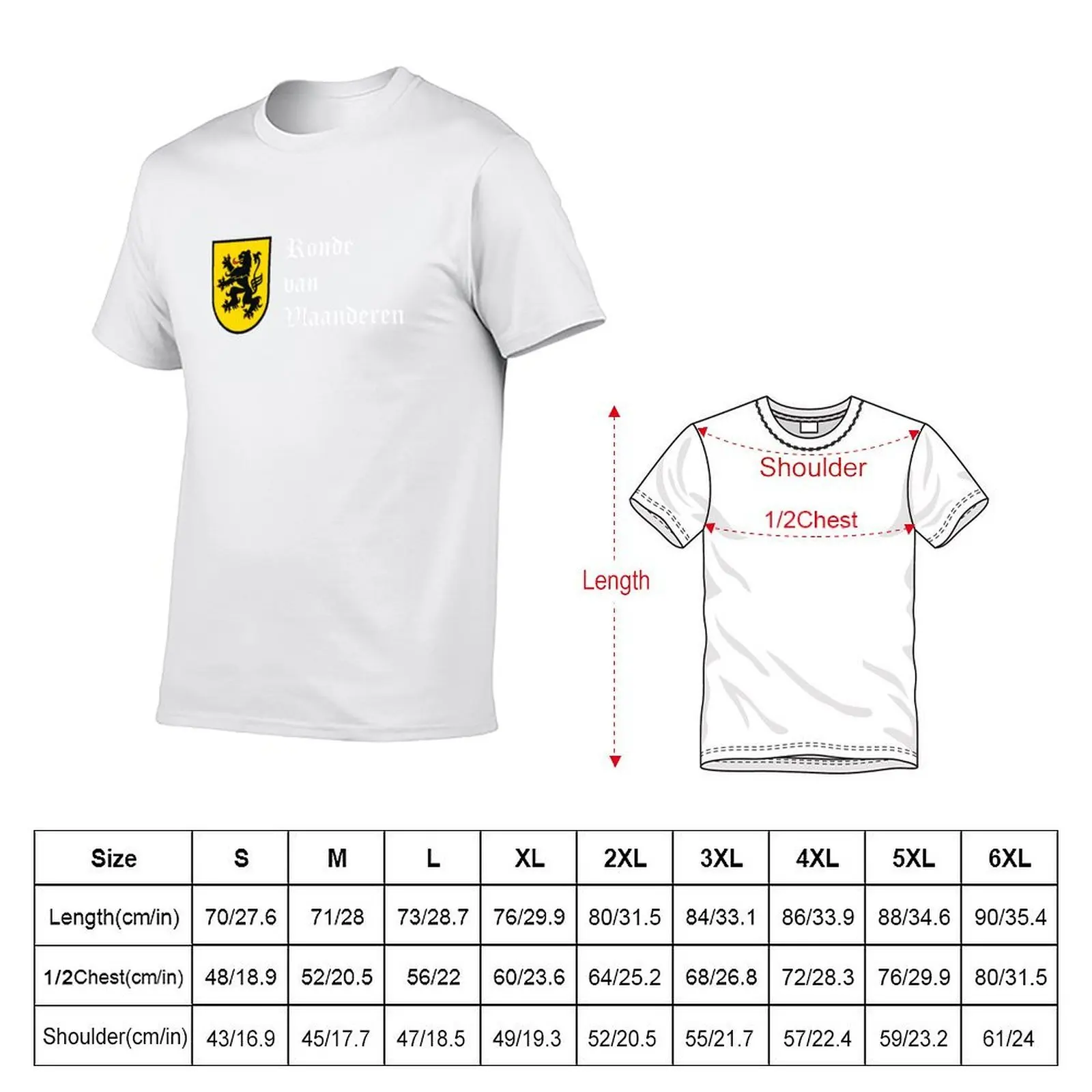 Tour of Flanders T-Shirt t shirts for man pack white t shirt man casual T-Shirt