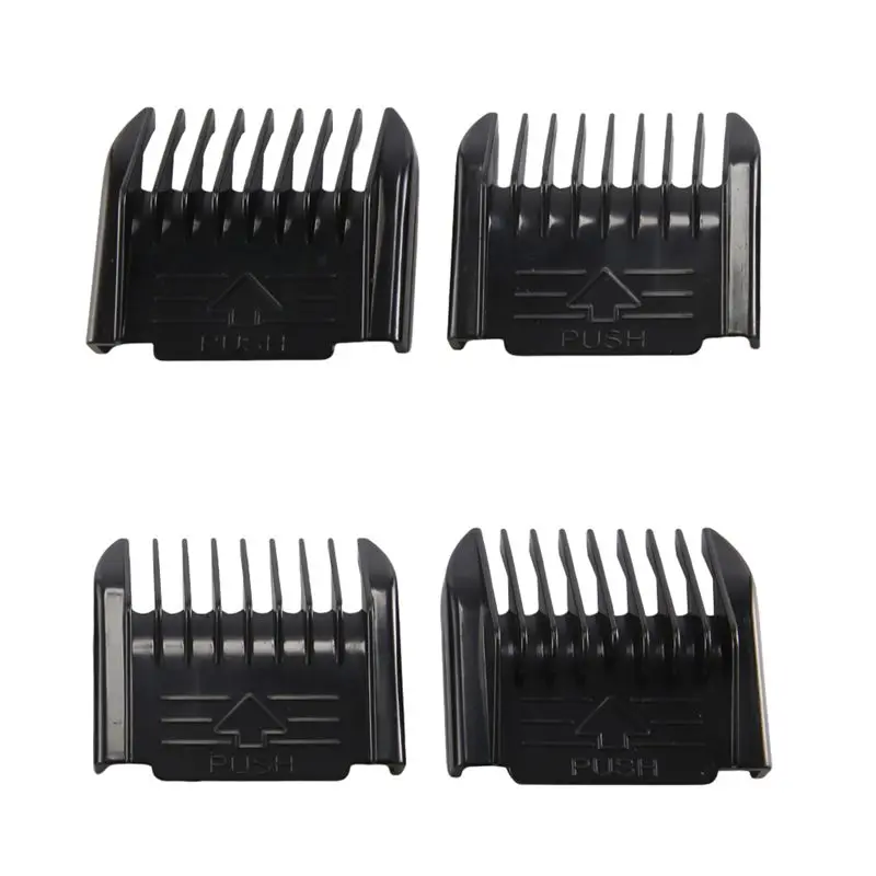 AA97 Electric Clipper Accessories,4Pcs Cut Clipper Limit Comb Guide Attachment Size Barber Replacement(1mm,1mm,2mm,3mm)