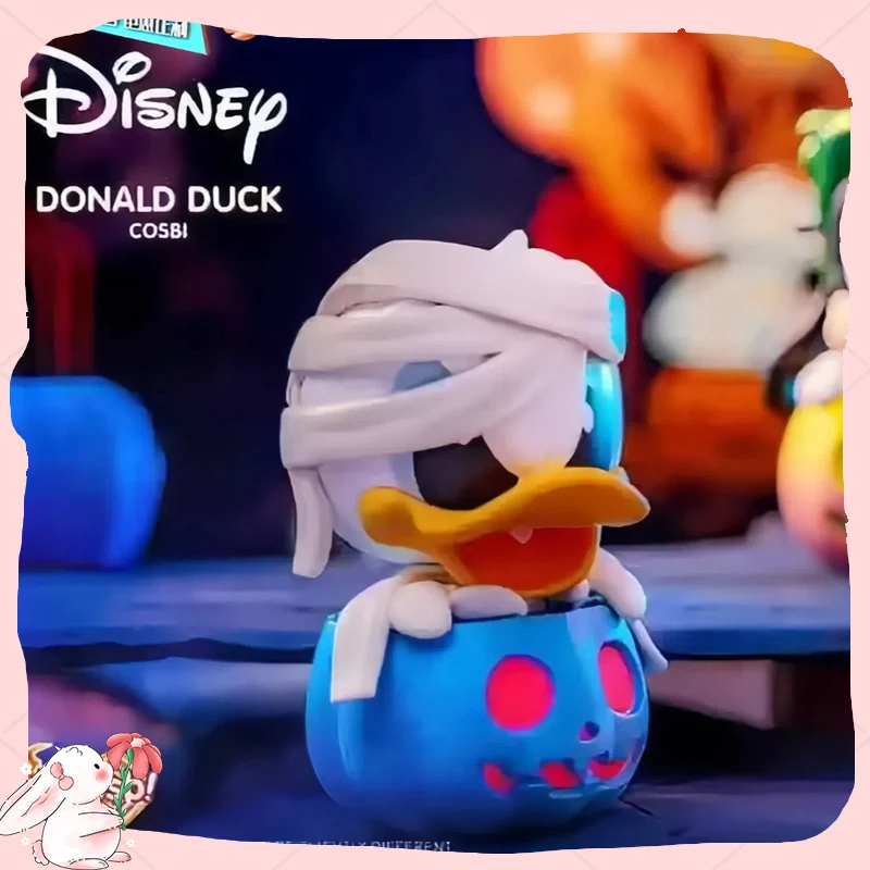 Caliente Mickey Friends Pumpkin Edition Cosbi Halloween caja ciega misteriosa Mini muñeca decoración de escritorio regalo auténtico juguete coleccionable