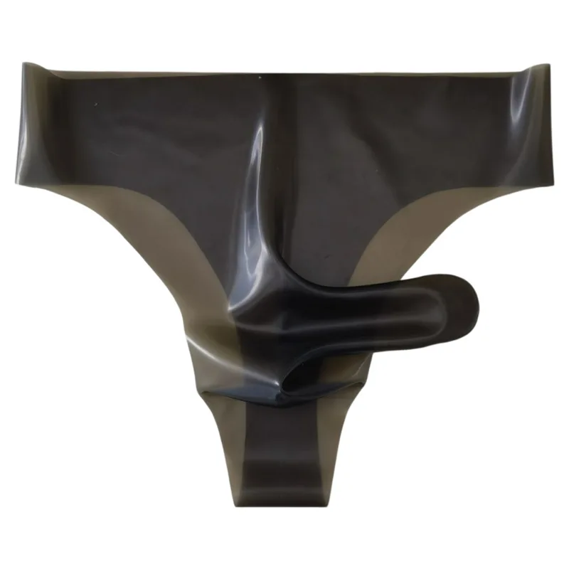 Sexy Nightwear for Men Erotic Penis Sleeve T Back Thong Perfect Special Occasions Gay Erotic Latex Safety Elephant Nose G-string