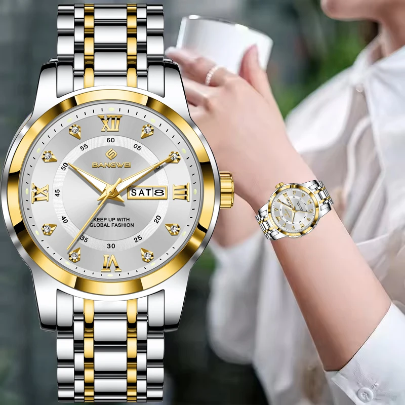 

LIGE 2026 New Diamond Watch Women Watches Ladies Creative Steel Women's Bracelet Watches Female Waterproof Clock Montre Femme