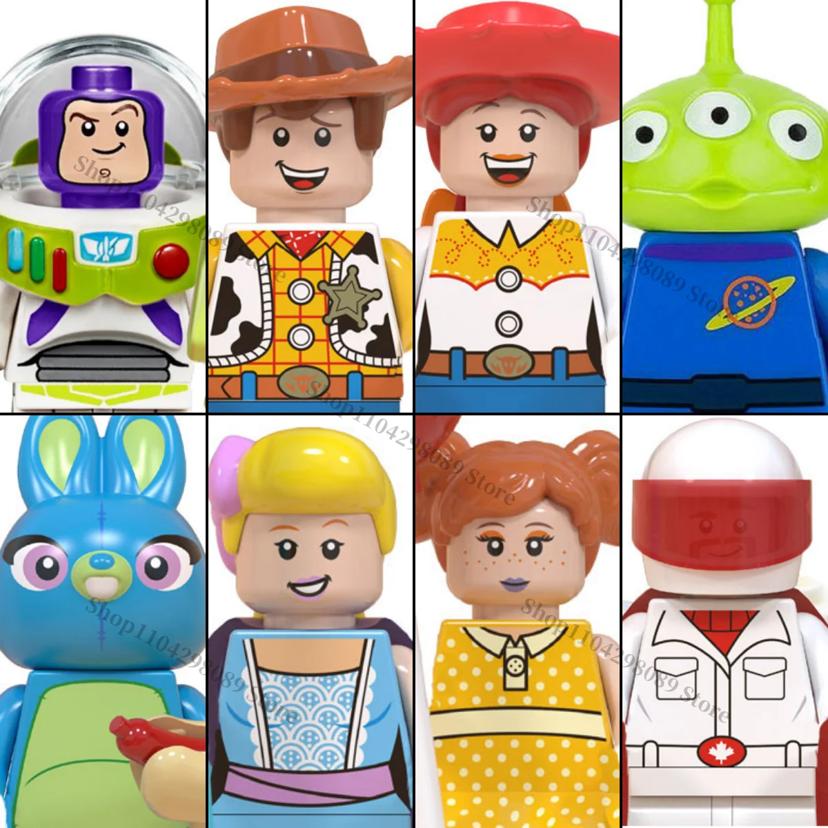 

Disney Toy Story anime character Buzz Woody Alien Gaby baby building blocks children's mini brick toys holiday birthday gifts