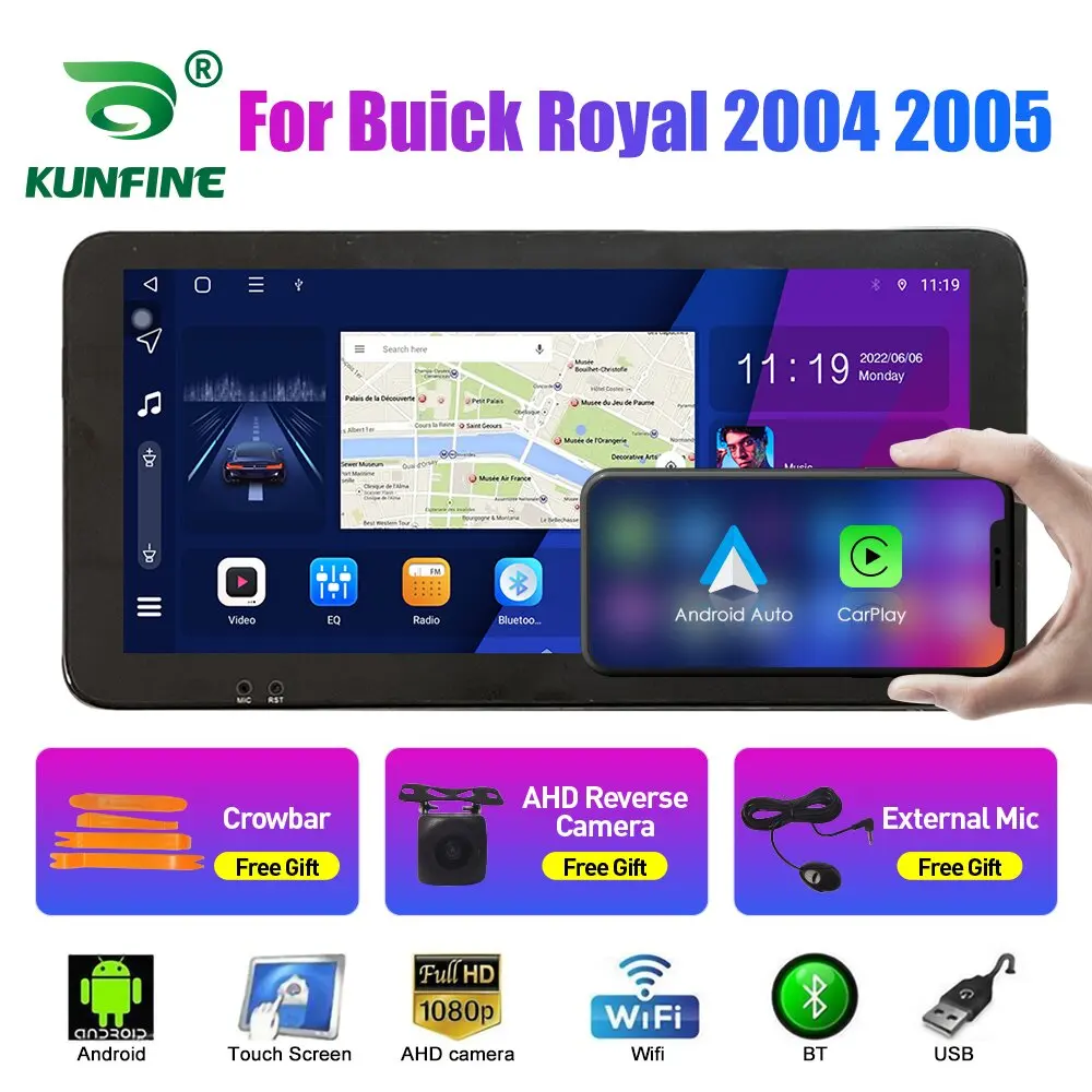 

10.33 Inch Car Radio for Buick Royal 2004-2005 2Din Android Octa Core Car Stereo DVD GPS Navigation Player QLED Screen Carplay