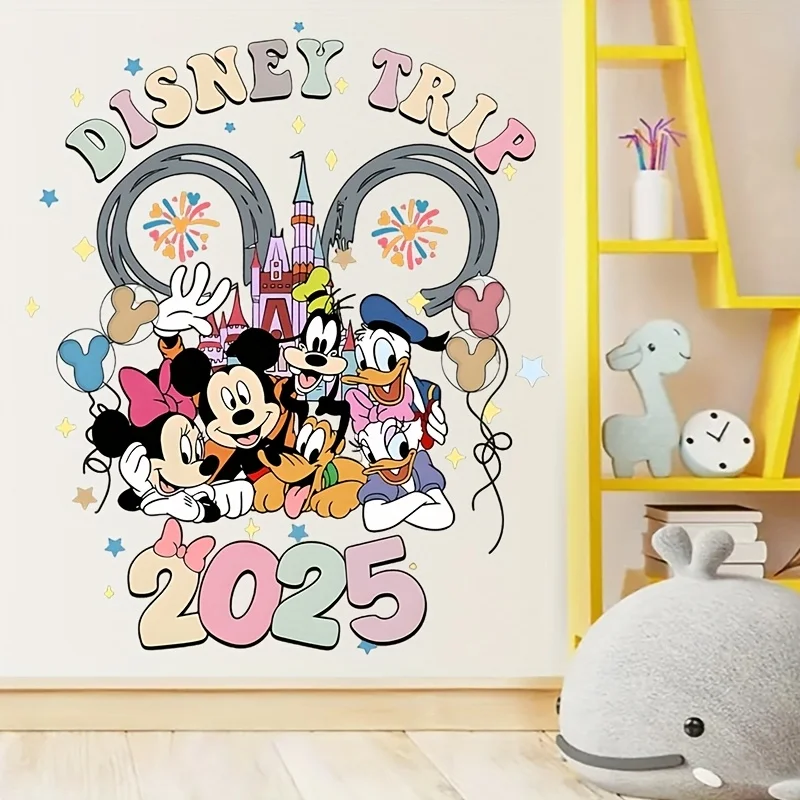 1 ملصق حائط ديزني - تصميم ميكي ماوس، ميني ماوس، جوفي وبلوتو للمغامرة، مثالي لتزيين المنزل أو المطبخ أو الحفلات #5