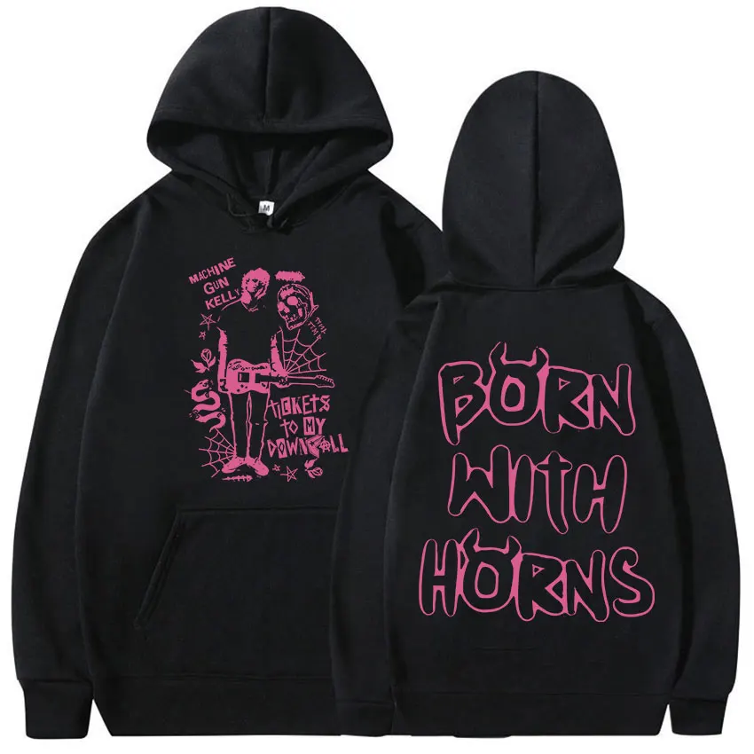 Rapper mgk metralhadora kelly tour 2025 álbum merch moletom com capuz masculino feminino retro estético moda de alta qualidade velo hoodie
