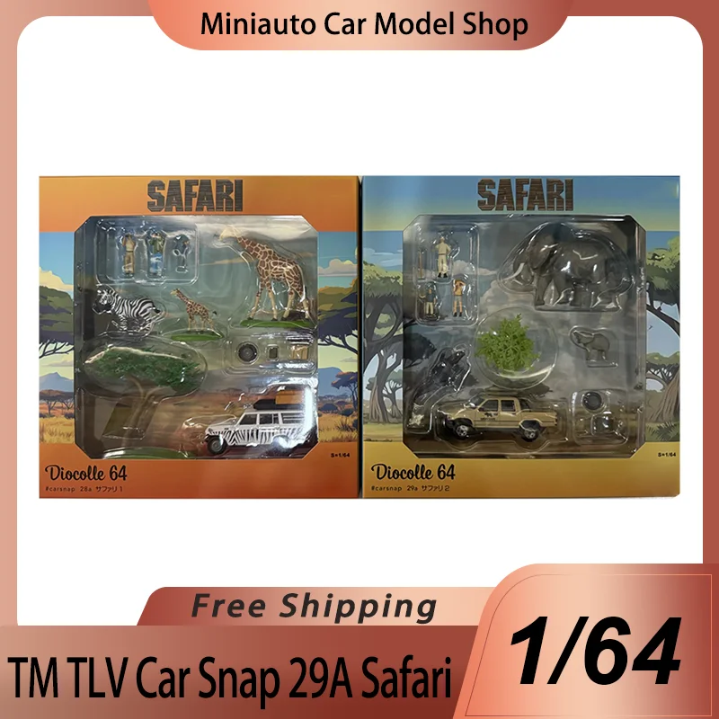 جديد في المخزون Tm Tlv 1:64 سفاري تويوتا هايلكس الوحش لمشاهدة معالم المدينة سبيكة مصغرة دييكاست نموذج Tlv سيارة المفاجئة 28a 29a لعب الاطفال هدية #1