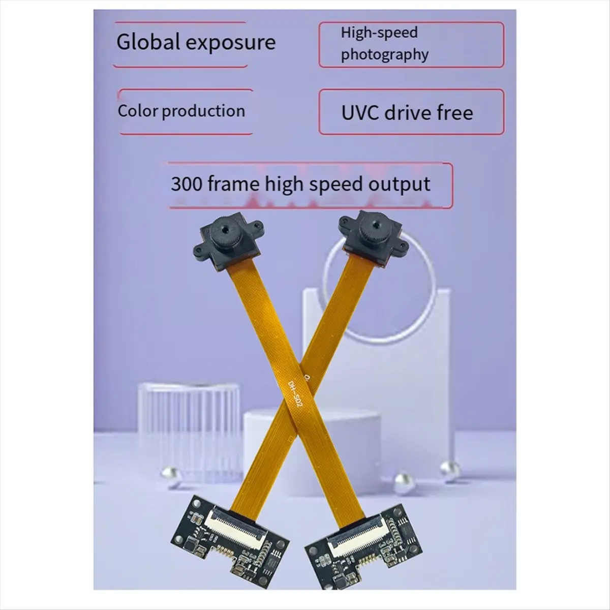 AU47-640x480 300FPS Global Shutter USB Camera Module 720P 1.3MP USB Webcam High Frame Rate Action Capture for Windows