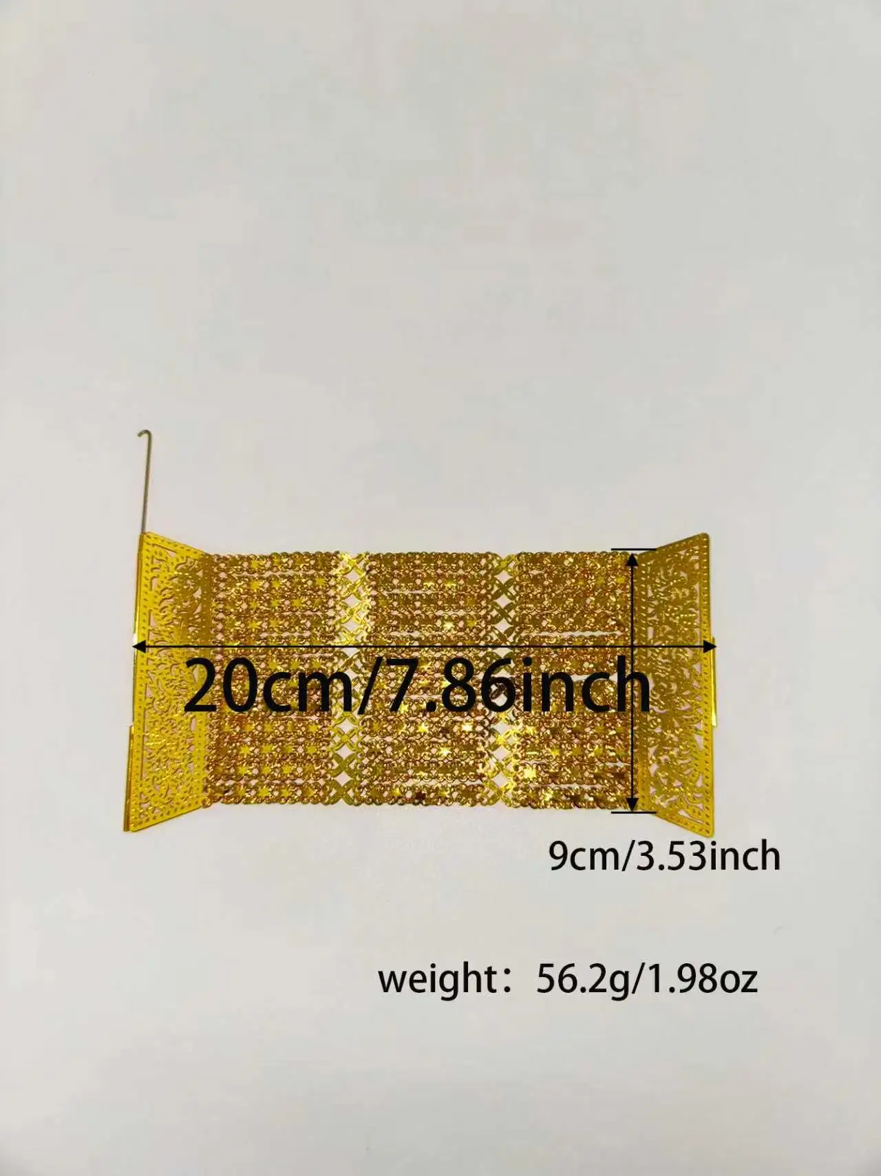 1pc Fashionable Retro Luxury Lady's Bracelet - Flowing Design & Hollow Carving, Women's Wedding Banquet Jewelry view 5