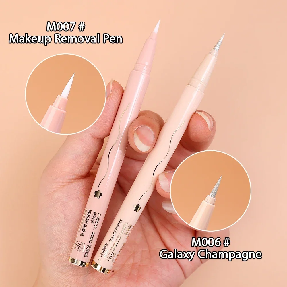 Diamond Glitter Matte Eye Liner Pencil Eye Makeup Highlighter Waterproof Pearl Champagne Brighten Silkworm Shadow Eyeliner Pen