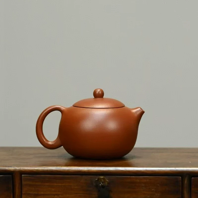 Handmade Chinese Yixing Teapot, Pure Hand, Colorful Mud Painted, Plum Fragrant, Xi Shi Pot, Purple Clay,