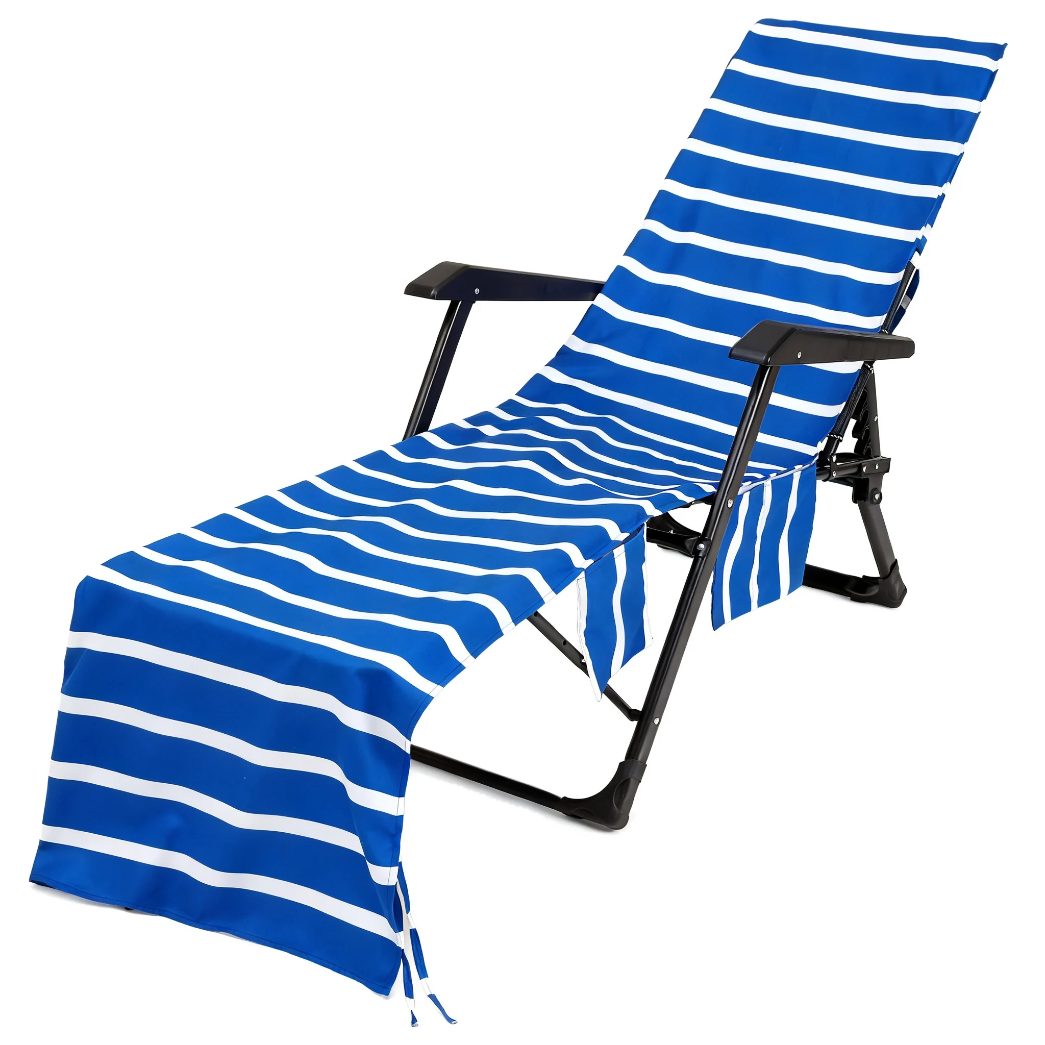 Beach Chair Pillow Set Soft Lounge Chair Towels Beach Towels 4 Pack Vibrant Elegance Cozy