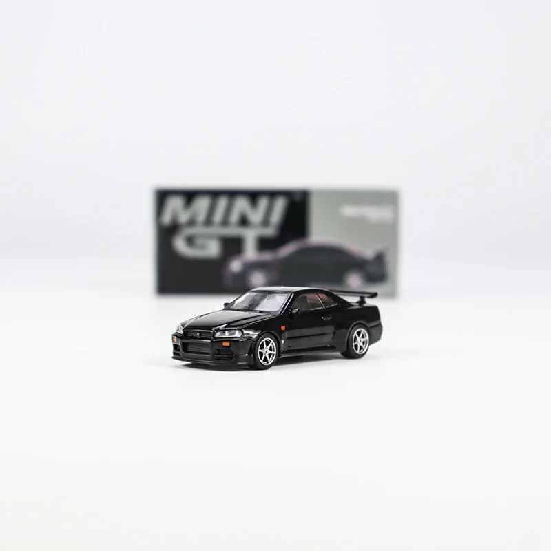 MINI GT 1:64 Scale Nissan Skyline GT-R R34 V-Spec Alloy Car Model