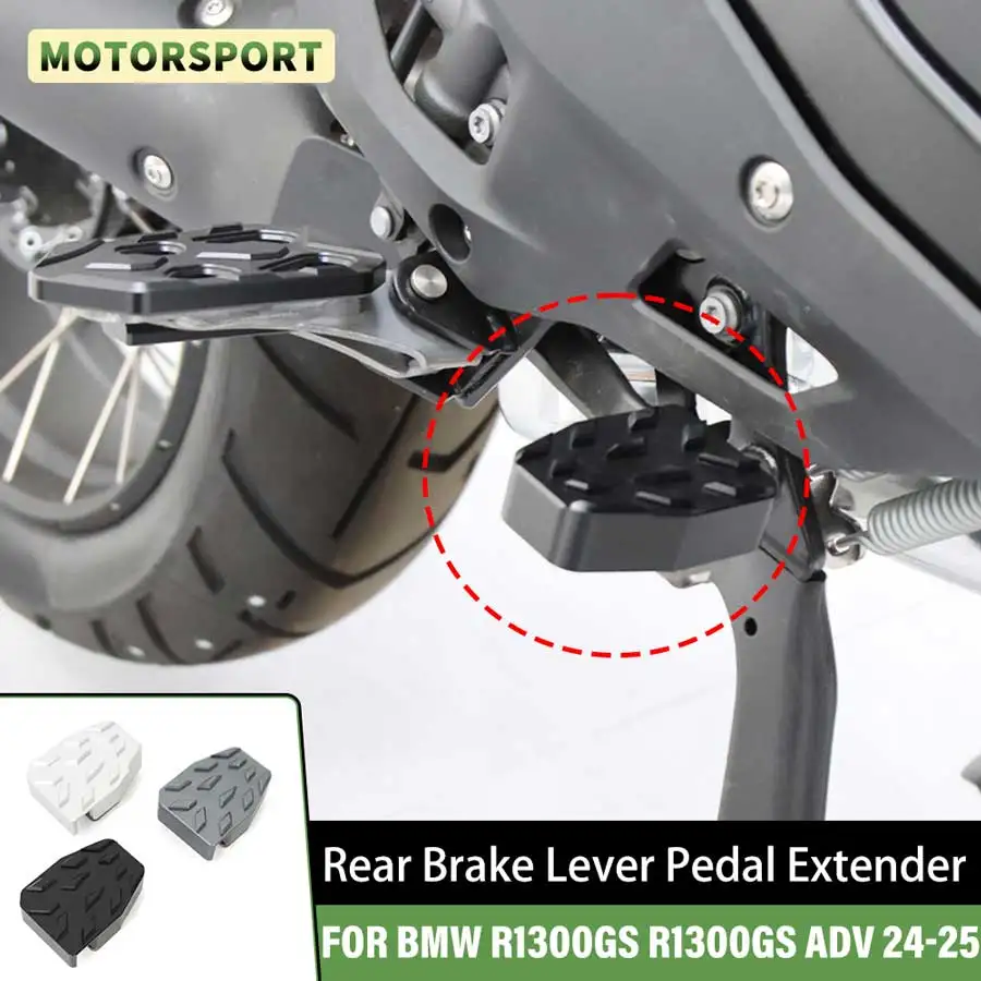 Rear Brake Lever Pedal Extender Foot Enlarge Extension For BMW R1300GS 2023-2025 R1300GS ADV Adventure 2024-2025 Rear Brake Pad
