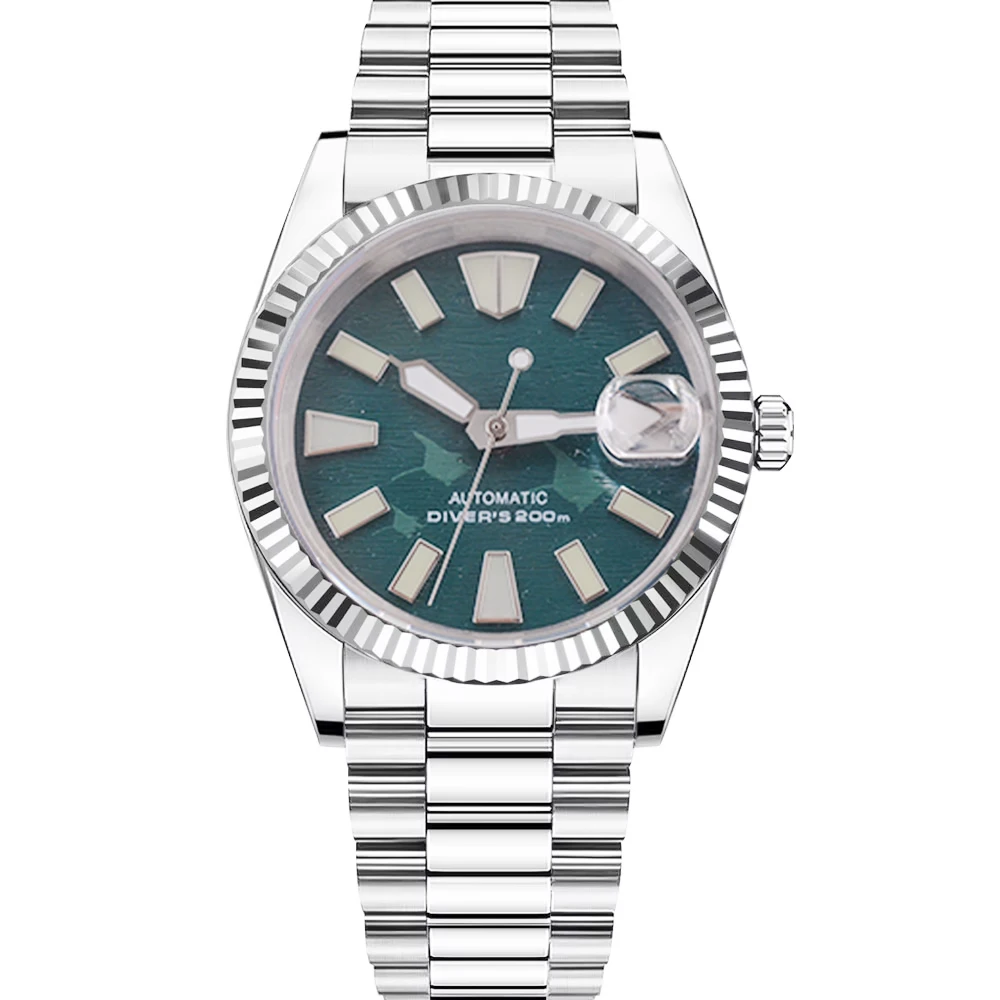 นาฬิกาข้อมือผู้ชาย Corgeut 36/39 มม. ระบบอัตโนมัติ Relogio MasculinoNH35 เครื่องกลไก แซฟไฟร์