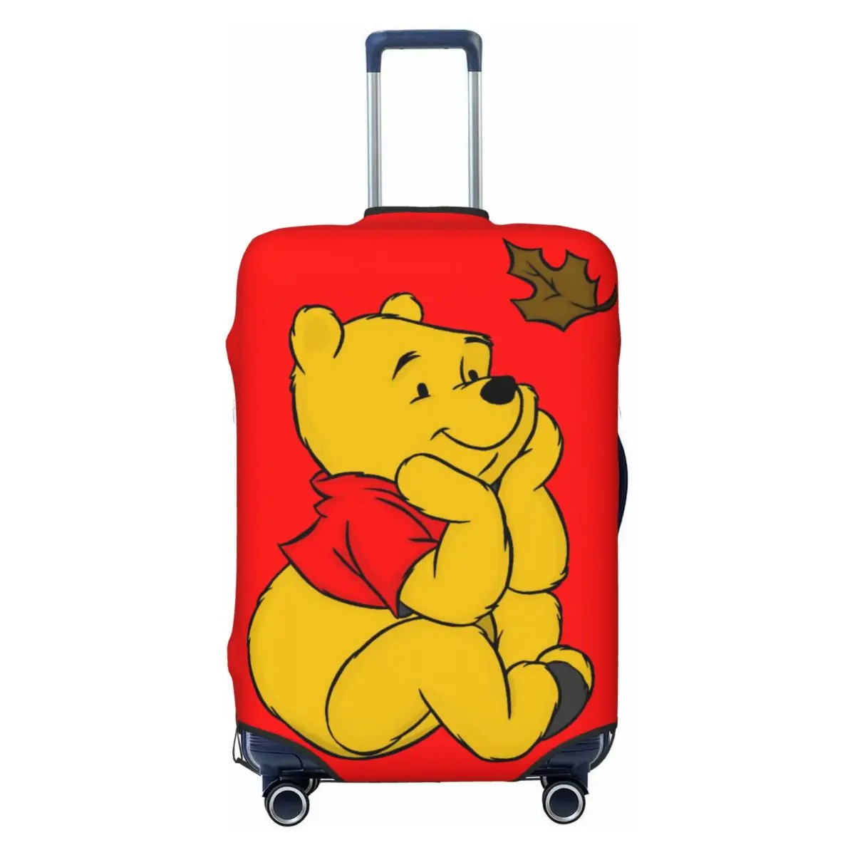 

Custom Funny Winnie The Pooh Cartoon Luggage Cover Protector Washable Travel Suitcase Covers