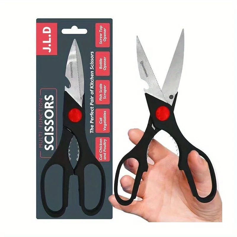 

4pcs Multifunctional Food Scissors, Multipurpose Kitchen Tool - Stainless Steel Blades for Cutting Herbs, Meat, Vegetables