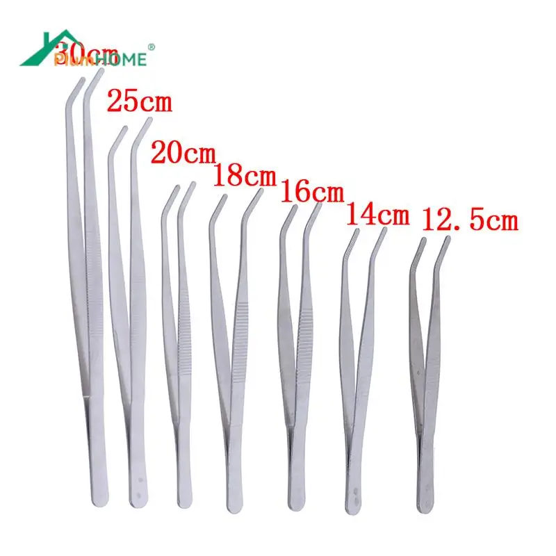 

12.5/14cm/16cm/18cm/20cm/25cm/30cm Elbow Tweezers Anti-static Hand Tool Clear Clip Tool Stainless Steel Aquarium Cleaning Tool