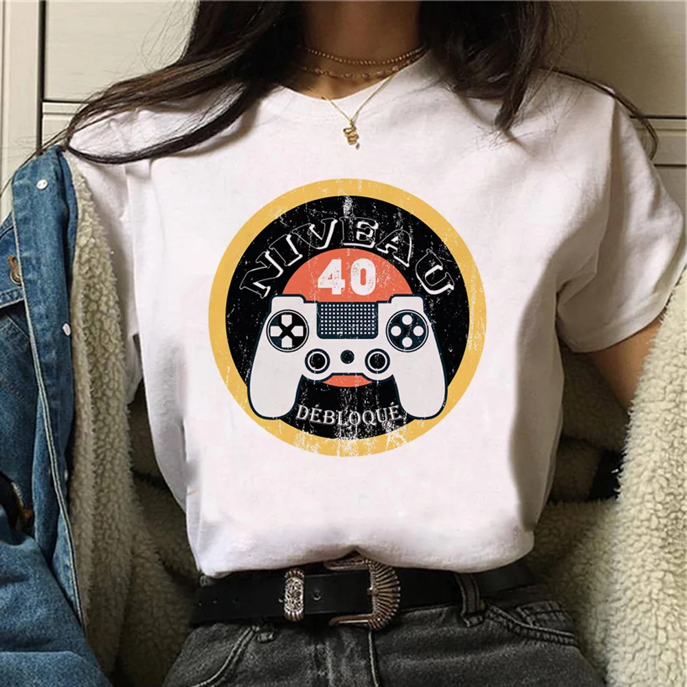 40 Ans 40th Years Birthday t-shirts women streetwear funny Tee girl harajuku designer graphic clothes