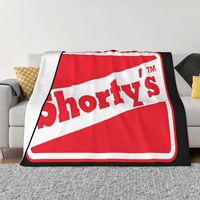 New Shortys Skateboard Logo S 2Xl Geek Graphic Letter Humor Vintage Creative Geek More Size Punk Interested Throw Blanket